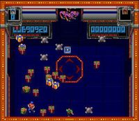 une photo d'Ã©cran de Super Smash TV sur Nintendo Super Nes